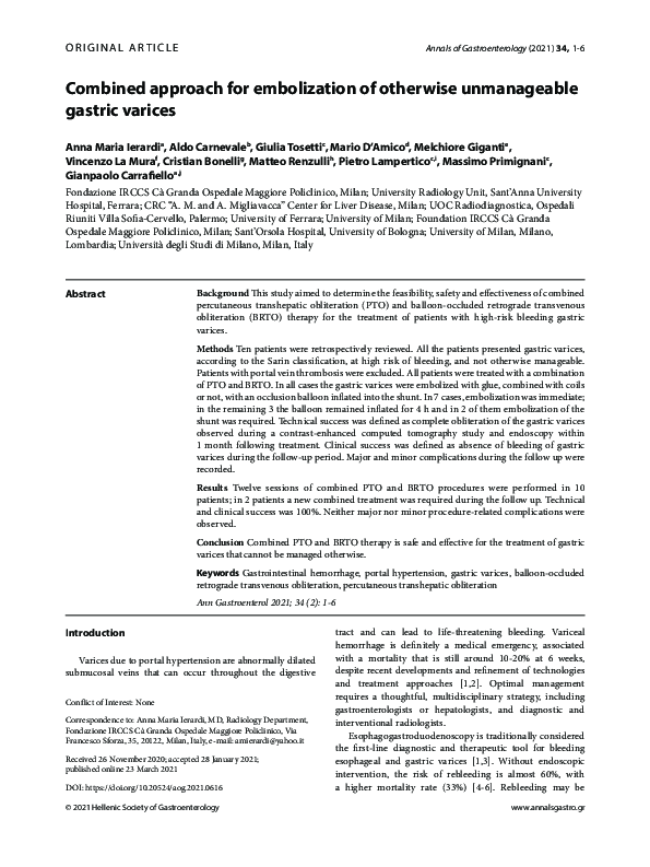 (PDF) Combined approach for embolization of otherwise unmanageable ...