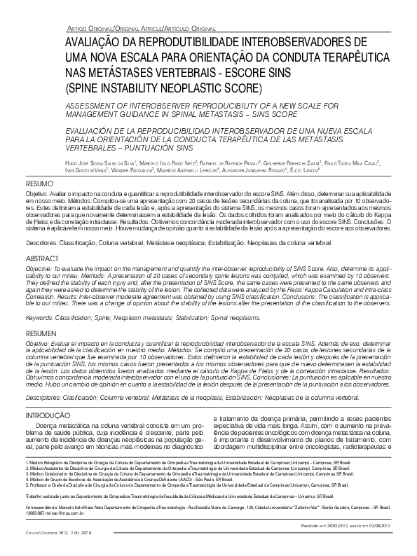 (PDF) Assessment of interobserver reproducibility of a new scale for ...