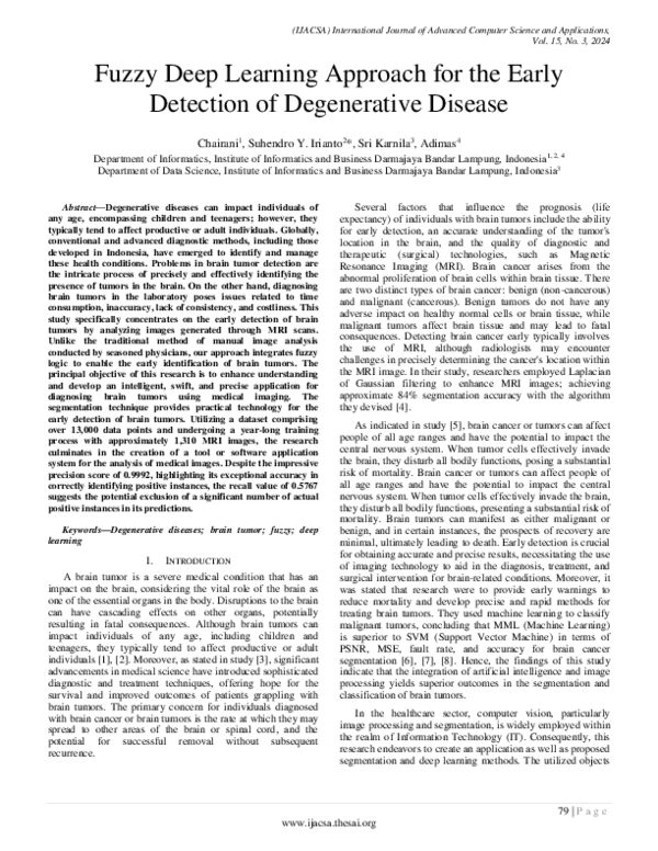 (PDF) Fuzzy Deep Learning Approach for the Early Detection of ...