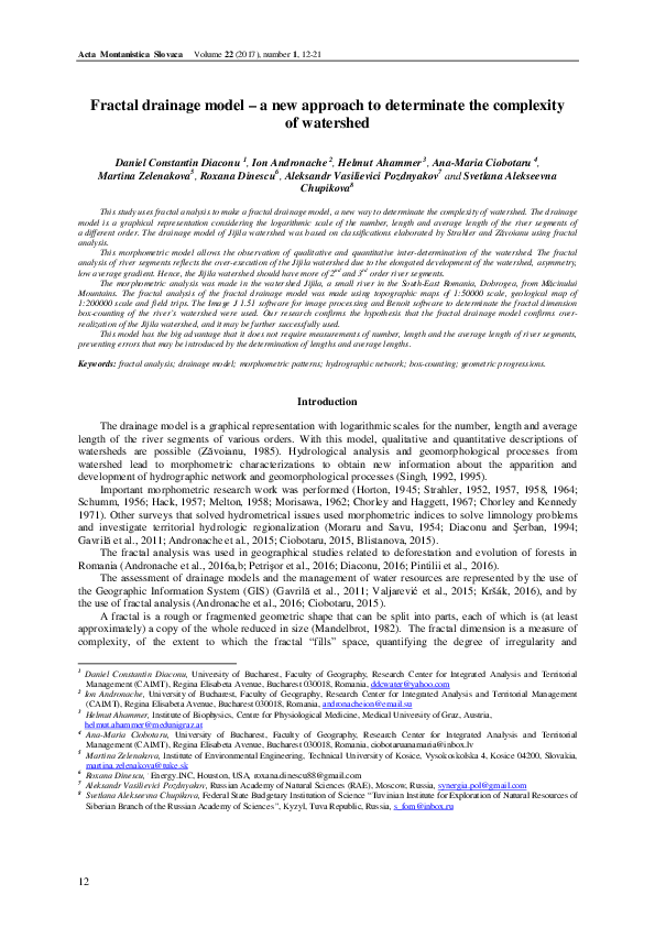 (PDF) Fractal drainage model – a new approach to determinate the ...