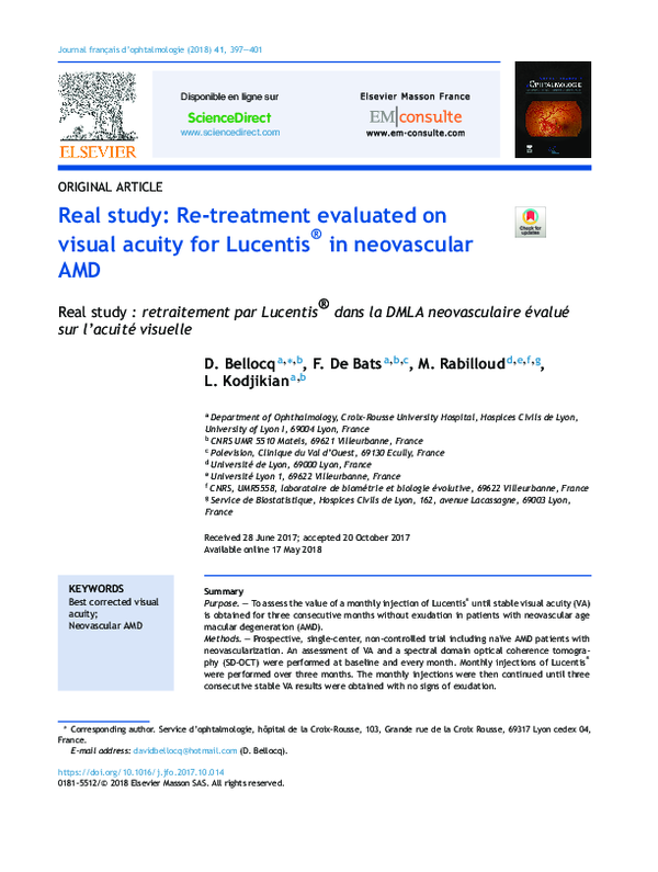 (PDF) Real study: Re-treatment evaluated on visual acuity for Lucentis ...