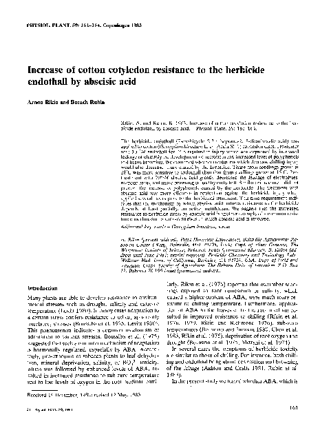 (PDF) Increase of cotton cotyledon resistance to the herbicide ...