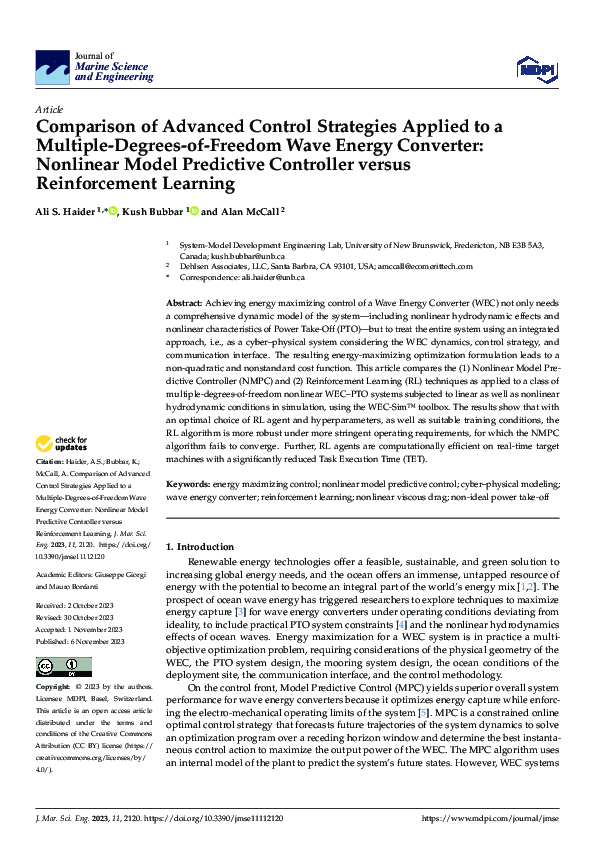 (PDF) Comparison of Advanced Control Strategies Applied to a Multiple ...