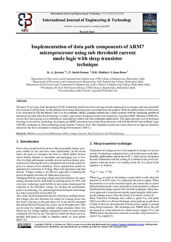 (PDF) Implementation of data path components of ARM7 microprocessor ...
