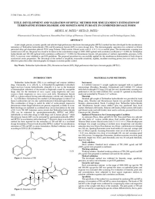 (PDF) Development and Validation of HPTLC Method for Simultaneous ...