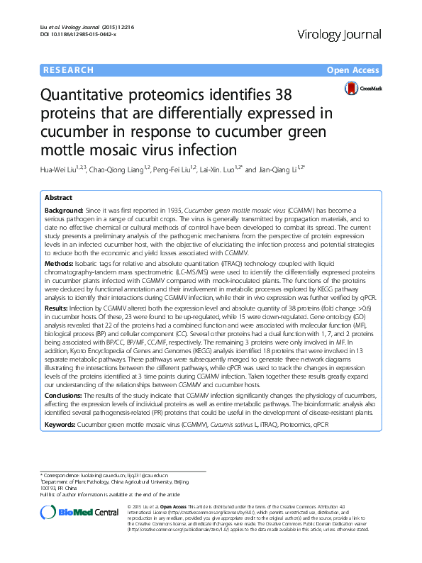 (PDF) Quantitative proteomics identifies 38 proteins that are ...