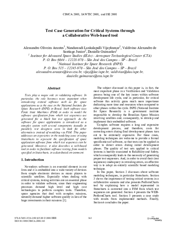 (PDF) Test Case Generation for Critical Systems through a Collaborative ...