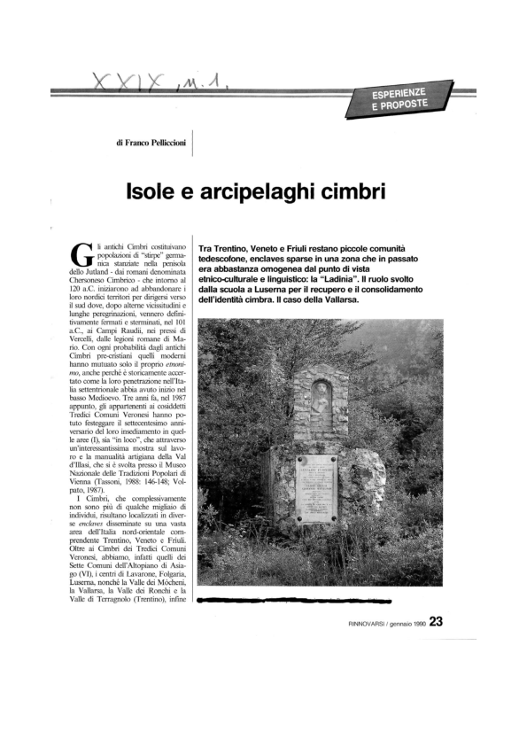 (PDF) ISOLE E ARCIPELAGHI CIMBRI. CIMBRIAN 