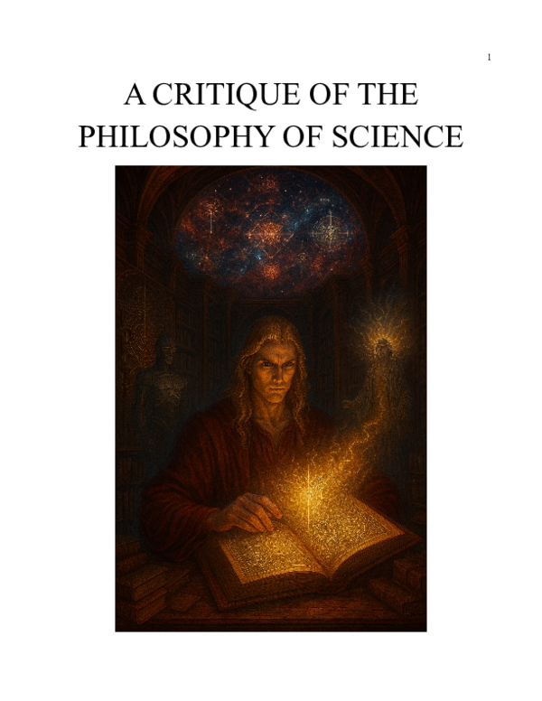 (PDF) A Critique of the Philosophy of Science