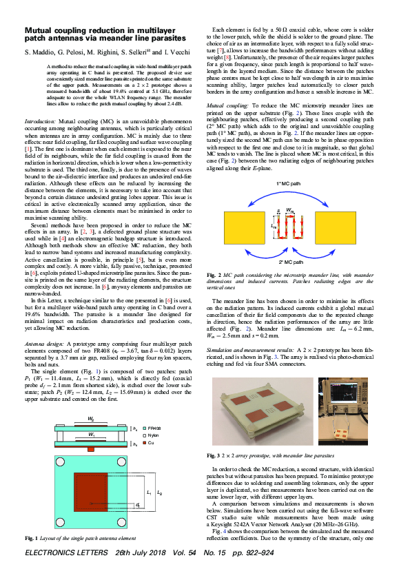(PDF) Mutual coupling reduction in multilayer patch antennas via ...