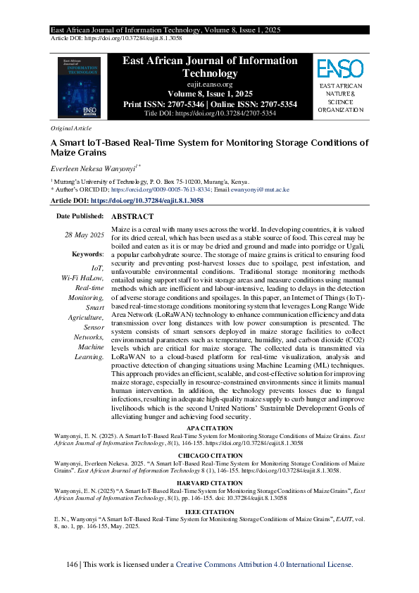 (PDF) A Smart IoT-Based Real-Time System for Monitoring Storage ...