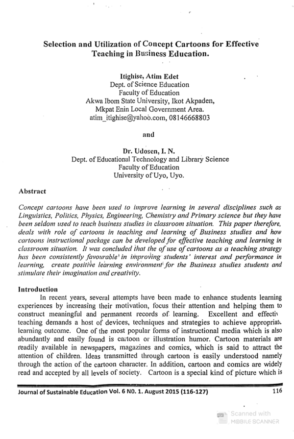 (PDF) Selection and Utilization of Concept Cartoon for Effective ...