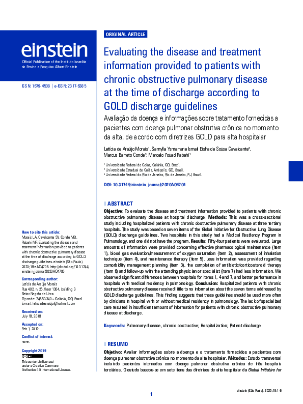 (PDF) Evaluating the disease and treatment information provided to ...