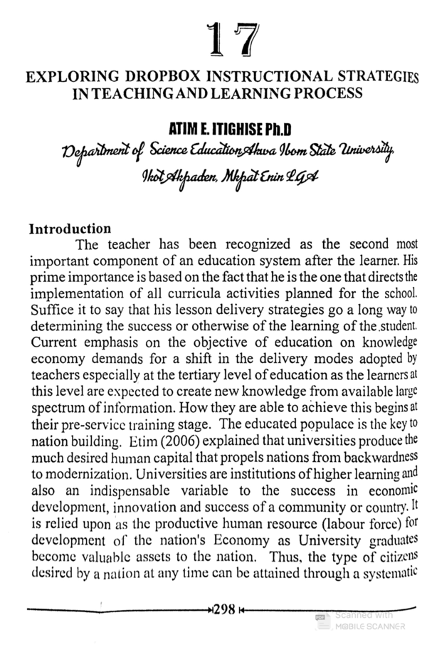 (PDF) Exploring dropbox Instructional strategies in teaching and ...