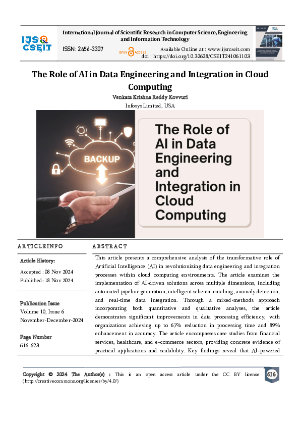 (PDF) The Role of AI in Data Engineering and Integration in Cloud Computing