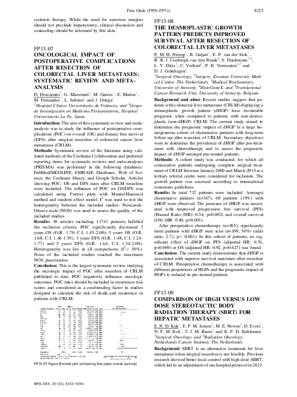 (PDF) Oncological impact of postoperative complications after resection ...