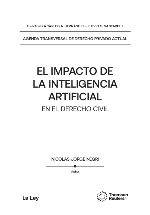 (PDF) El impacto de la Inteligencia Artificial en el Derecho Civil