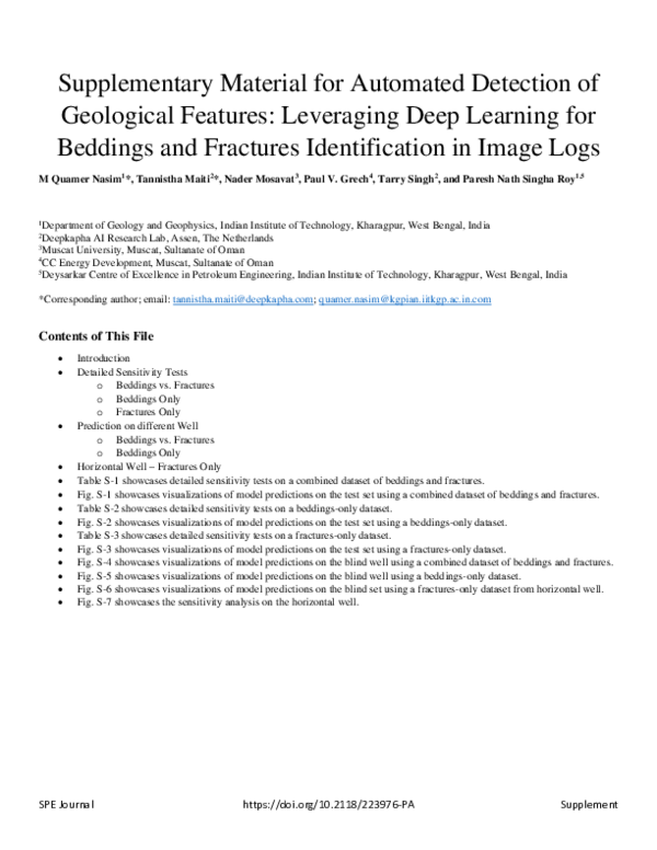 (PDF) Supplementary Material for Automated Detection of Geological ...