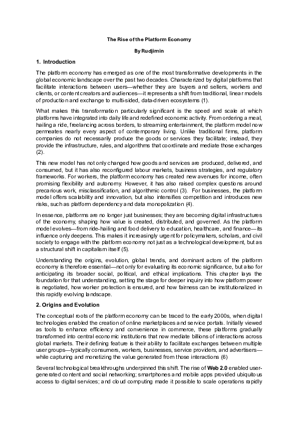 (PDF) The Rise of the Platform Economy