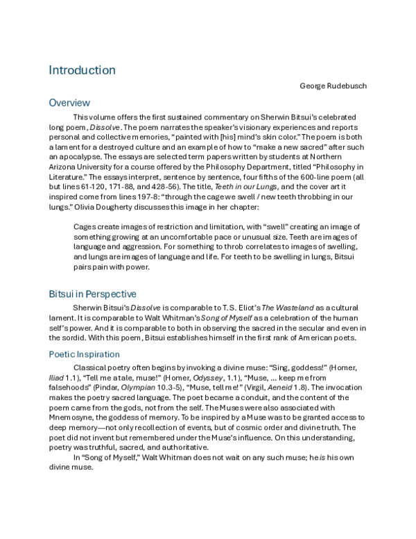 (PDF) Introduction to Teeth in our Lungs