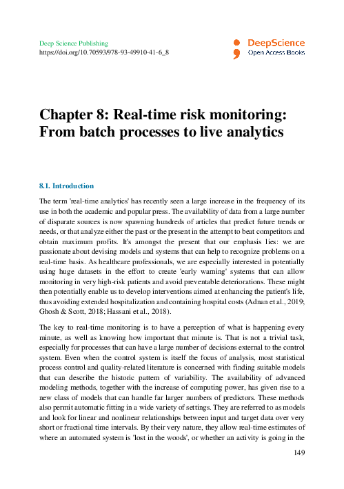 (PDF) Chapter 8: Real-time risk monitoring: From batch processes to ...