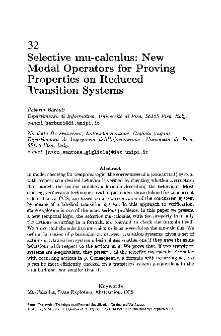 (PDF) Selective mu-calculus: New Modal Operators for Proving Properties ...