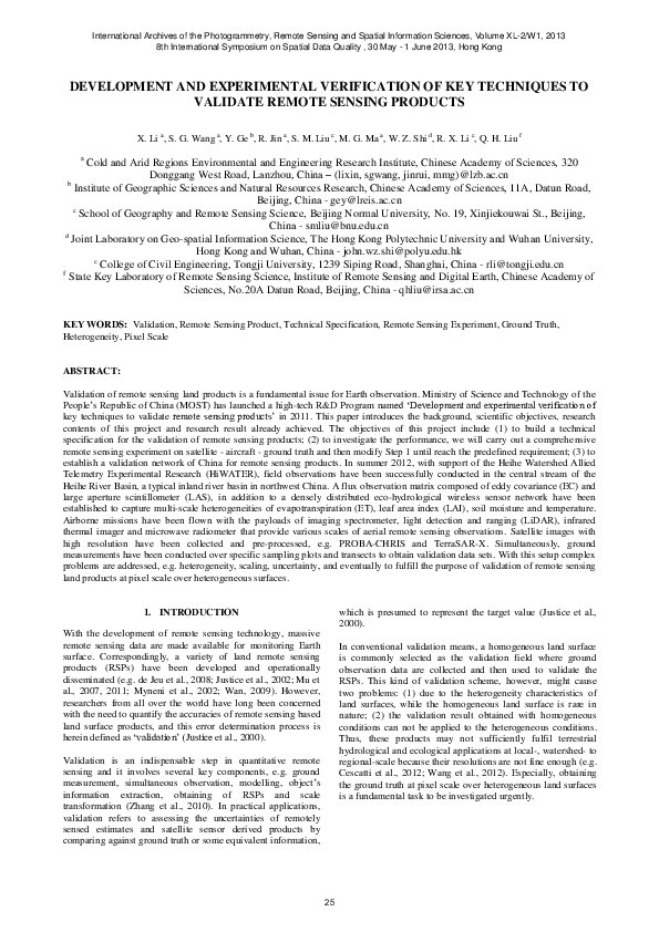 (PDF) Development and Experimental Verification of Key Techniques to ...