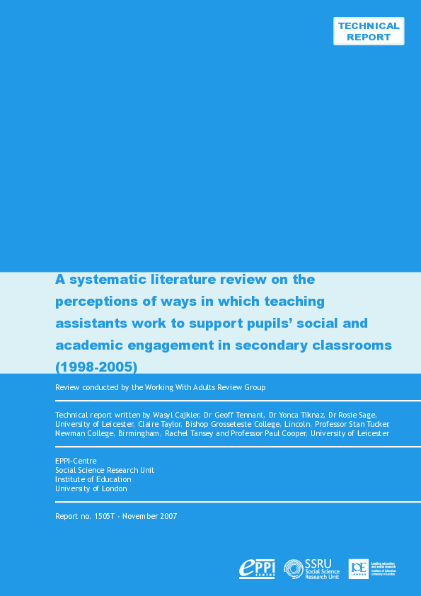 (PDF) A systematic literature review on the perceptions of ways in ...