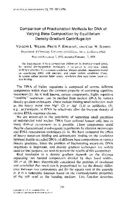 (PDF) Comparison of fractionation methods for DNA of varying base ...