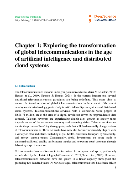 (PDF) Exploring the transformation of global telecommunications in the ...