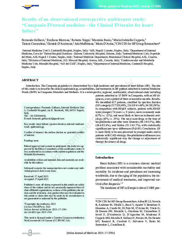 (PDF) Results of an observational retrospective multicenter study ...