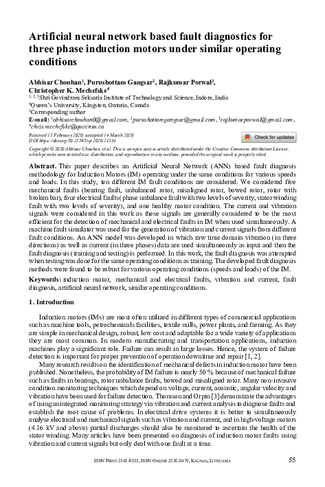 (PDF) Artificial neural network based fault diagnostics for three phase ...