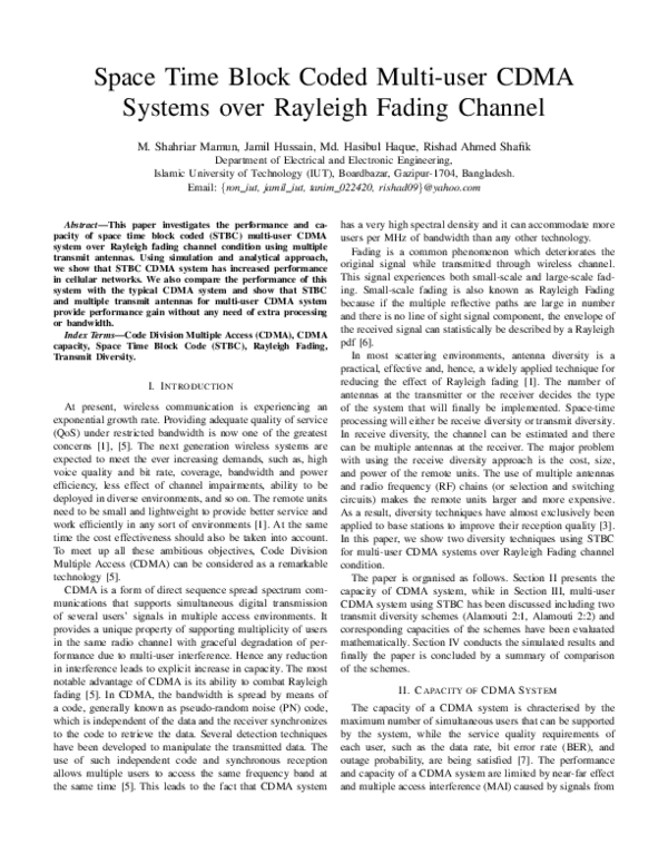 (PDF) Space time block coded multi-user CDMA systems over rayleigh ...