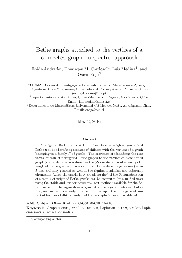 (PDF) Bethe graphs attached to the vertices of a connected graph - a ...