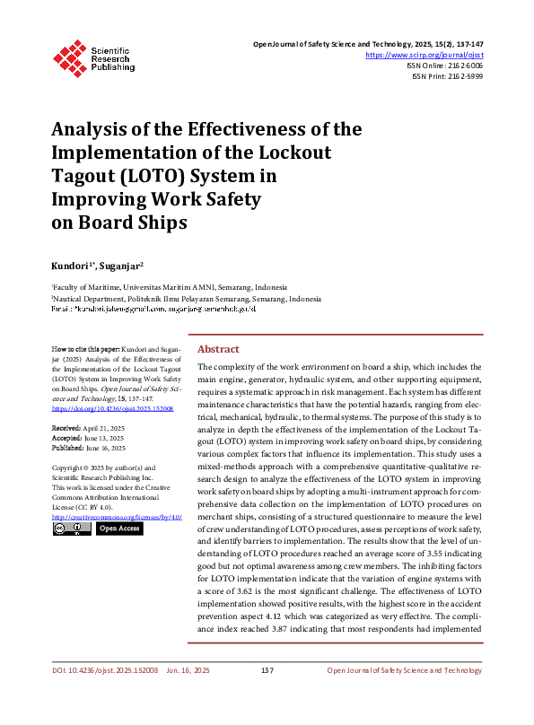 (PDF) Analysis of the Effectiveness of the Implementation of the ...