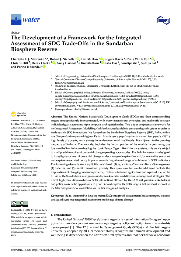 (PDF) The Development of a Framework for the Integrated Assessment of ...