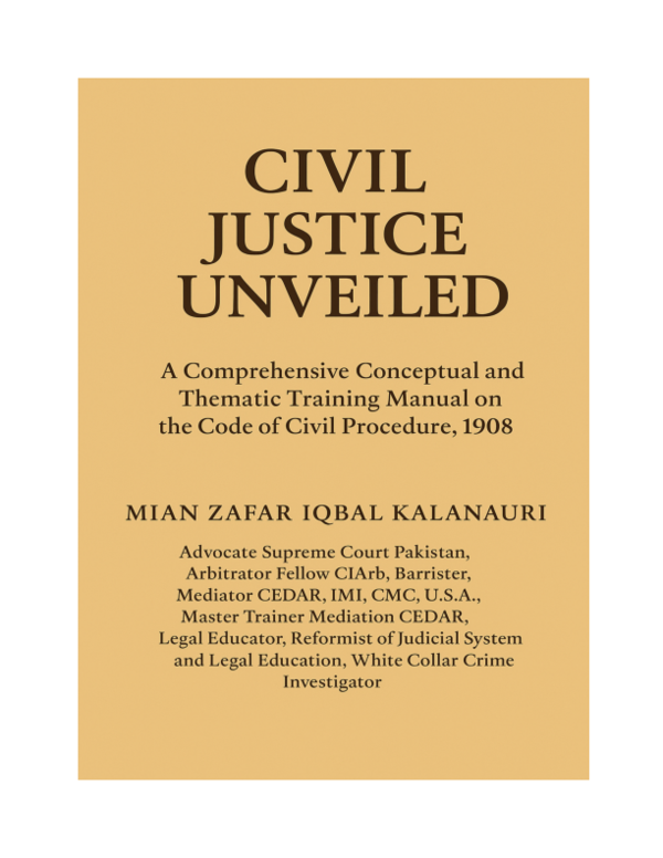 (PDF) Civil Justice Unveiled- A Comprehensive Conceptual and Thematic ...