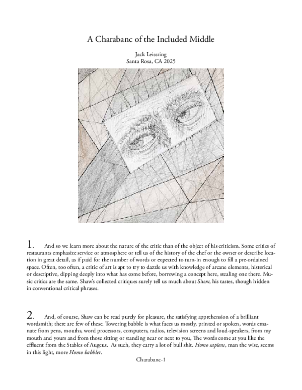 (PDF) A Charabanc of the Included Middle