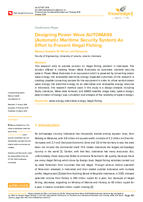 (PDF) Designing Power Wave AUTOMASS (Automatic Maritime Security System ...