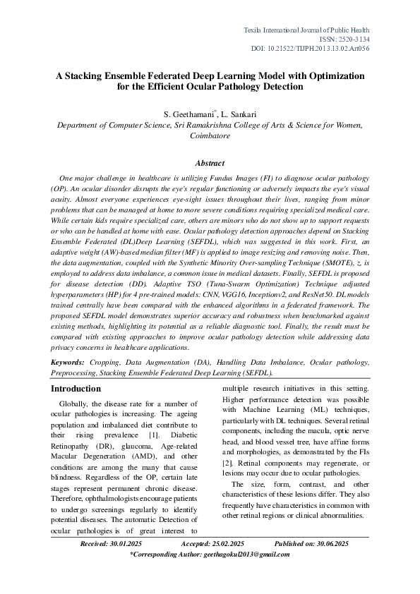 (PDF) A Stacking Ensemble Federated Deep Learning Model with ...