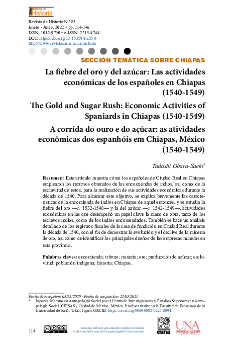 (PDF) La fiebre del oro y del azúcar: Las actividades económicas de los ...