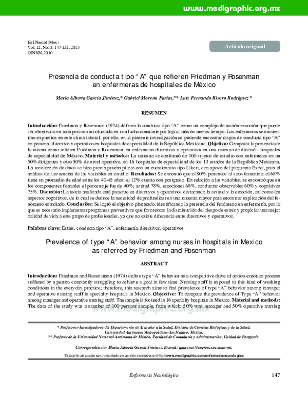 (PDF) Presencia de conducta tipo 