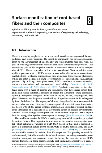 (PDF) Surface modification of root-based fibers and their composites