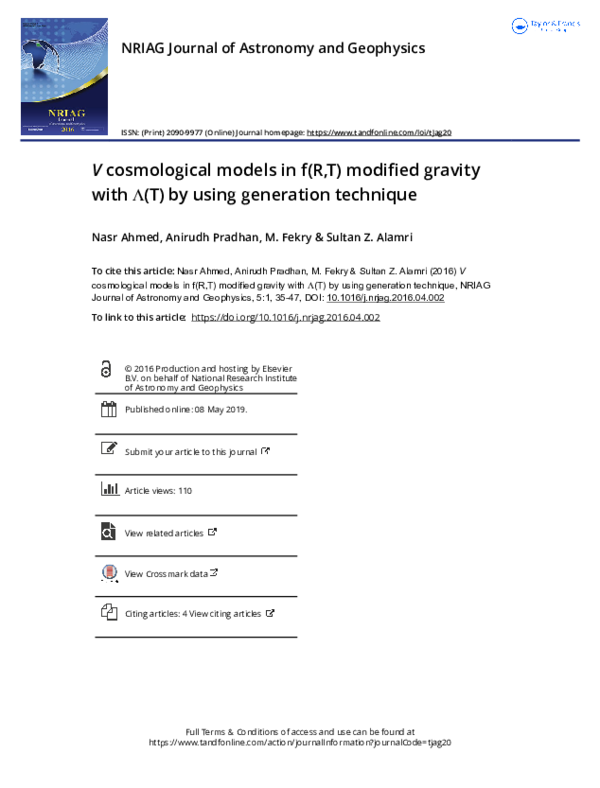(PDF) V cosmological models in f(R,T) modified gravity with Λ(T) by ...