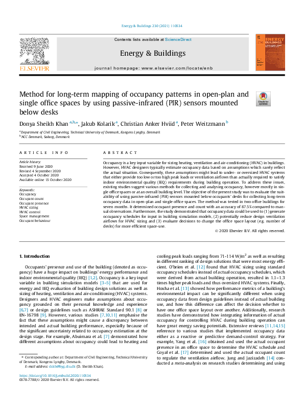 (PDF) Method for long-term mapping of occupancy patterns in open-plan ...