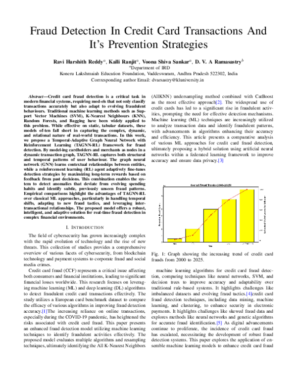 (PDF) Fraud Detection In Credit Card Transactions And It's Prevention ...