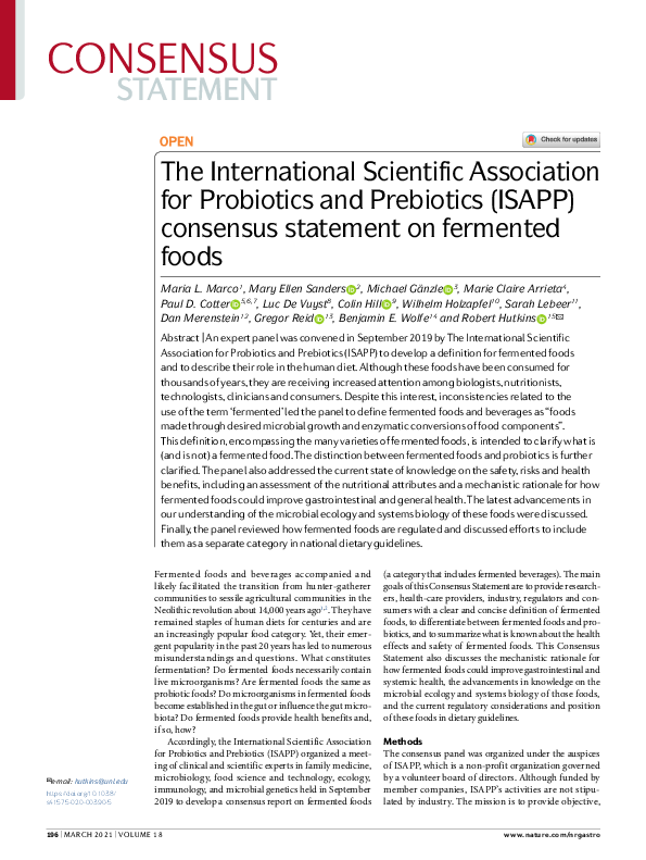 (PDF) The International Scientific Association for Probiotics and ...