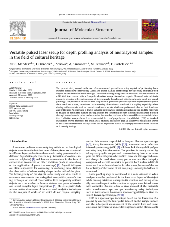 (PDF) Versatile pulsed laser setup for depth profiling analysis of ...