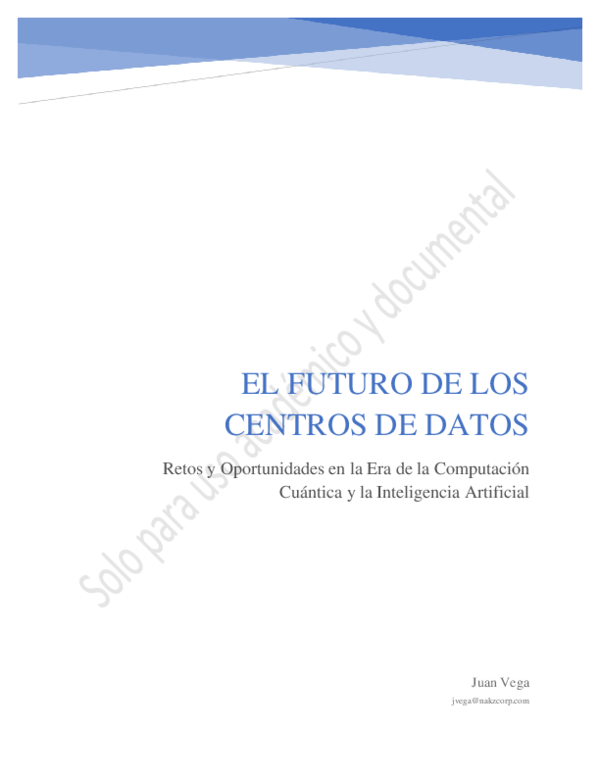 (PDF) El Futuro de los Centros de Datos Retos y Oportunidades en la Era ...