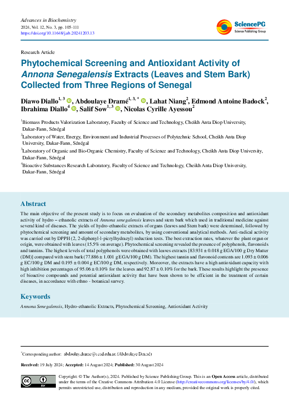 (PDF) Phytochemical Screening and Antioxidant Activity of Annona ...